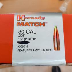 Ogives Hornady calibre 308 BTHP