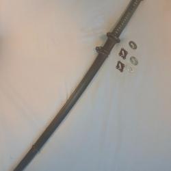 Monture sabre militaire  Japonais  koshirae  shingunto katana  WW2 Japon
