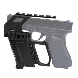 Kit rail tactique pour Glock s&eacute;rie de couleur noire
