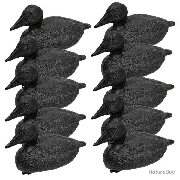 Pack de 10 Eiders Noirs Appelants Flottants R�aliste