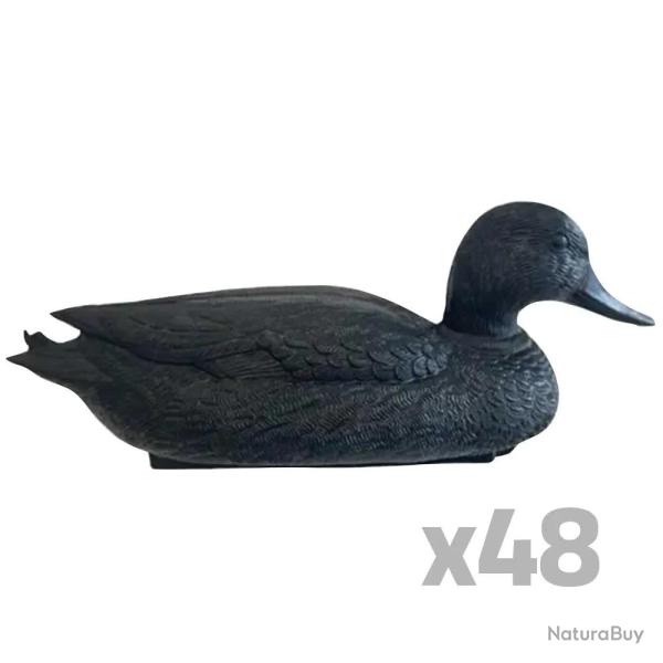 Lot de 48 Appelants Colvert Noir M�le Flottant