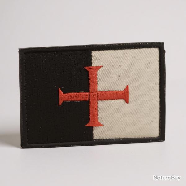 patch �cusson brod� velcro scratch templier diam�tre 8cm templar moyen �ge
