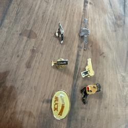 Lot de 6 pin's chasse