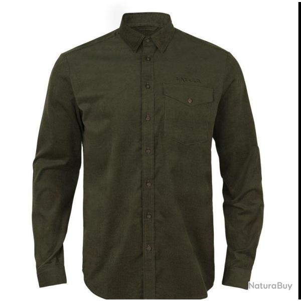 Soldes 2026 - Harkila Chemise Kaldford Corduroy Shirt : Willow Green
