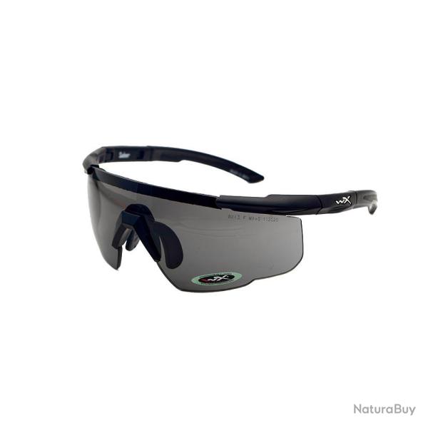 Wiley X 308 SABER ADV. Smoke-Clear-Rust Matte Black Frame Glasses
