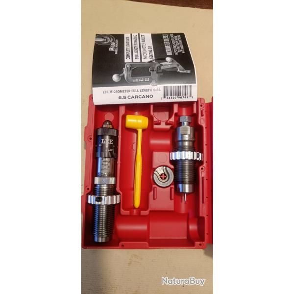 Jeu d'outils Lee 6.5 carcano si�geur microm�trique 90749
