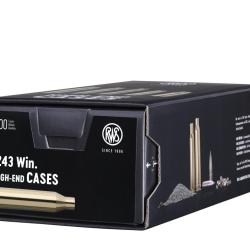 RWS DOUILLES .243 WIN 100PCS