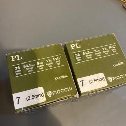 2 bo&icirc;tes cartouches 410/63,5 Fiocchi pb 7