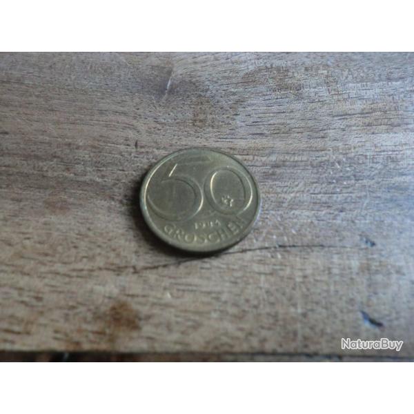 monnaie autriche 50 groschen 1984