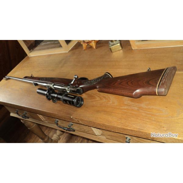 Carabine � verrou KRICO, mod�le LUXE en cal 7 x 64 - Equip�e d'une lunette