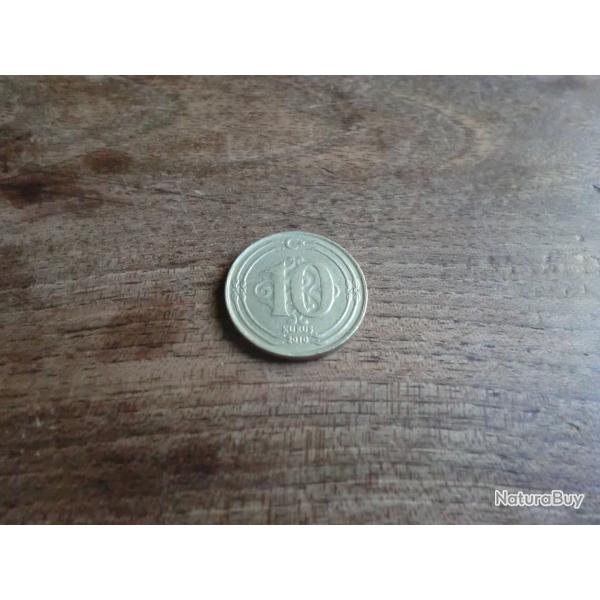 monnaie turquie 10 KURUS 2010