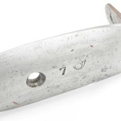 PLAQUE DE COUCHE FER FUSIL GRAS 1874 R&Eacute;GIMENT DU 7&egrave; CHASSEUR