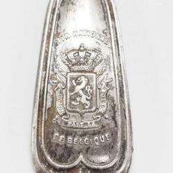 BELGIQUE TROPH&Eacute;E CHAMPIONNAT DE TIR NATIONALE CUILLI&Egrave;RE EN ARGENT BLASON DEVISE L'UNION FAIT LA FORC