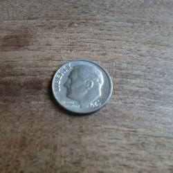 monnaie &eacute;tats  unis roosevelt  on dim 1969