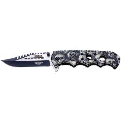 Couteau pliant JKR T&ecirc;tes de mort 0623