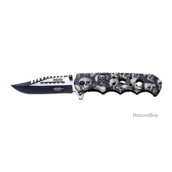 Couteau pliant JKR T�tes de mort 0623