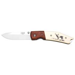 Couteau pliant JKR Cerf Beige/Marron