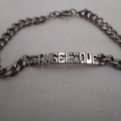 bracelet en argent  Angelique  voir les photos - tr&eacute;s bon &eacute;tat