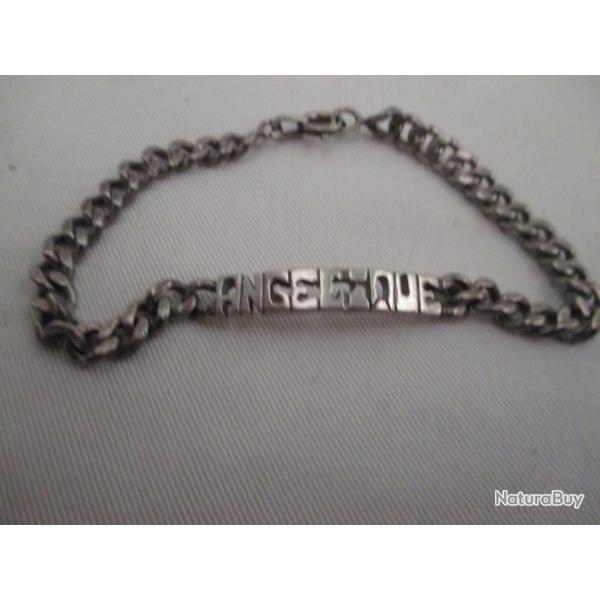bracelet en argent  Angelique  voir les photos - tr�s bon �tat
