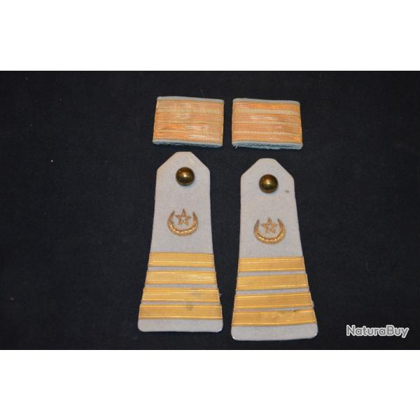 PATTES D'EPAULE CHEF ESCADRON COMPAGNIE SAHARIENNE-LIBERATION-INDOCHINE-ALGERIE