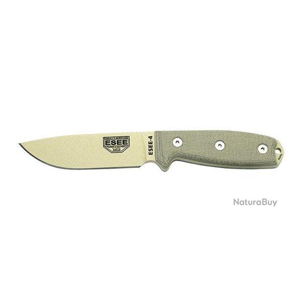 Couteau ESEE 4 - Gris / D�sert / Micarta