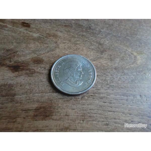 monnaie canada elisabeth II 25 cts  2005