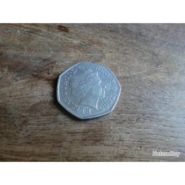 monnaie r�public libraries 50 pence 2000