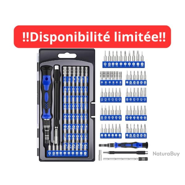 Kit Tournevis de Pr�cision 62 en 1 Tournevis Magn�tiques pour R�paration �lectronique Smartphones Or