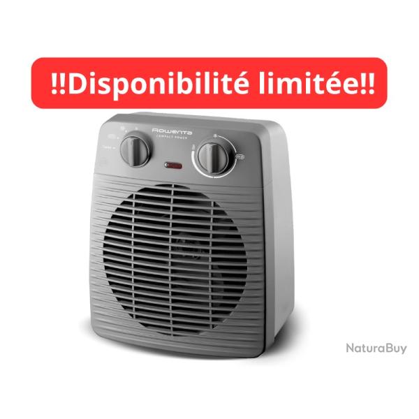 Radiateur soufflant chauffage d'appoint portable 35 m� 1000 W 2000 W Thermostat