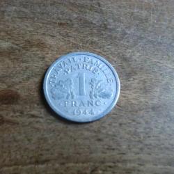 monnaie 1 francs 1944