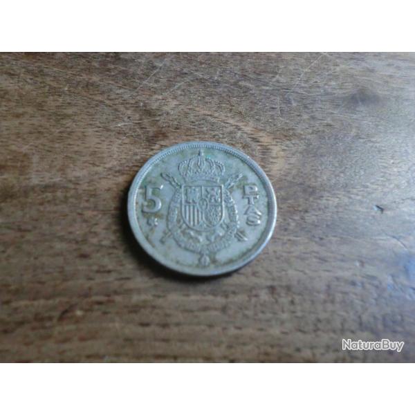 monnaie 5 pesetas 1975