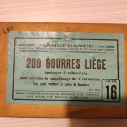 Boite de 80 Bourres Li&egrave;ge, Cal 16