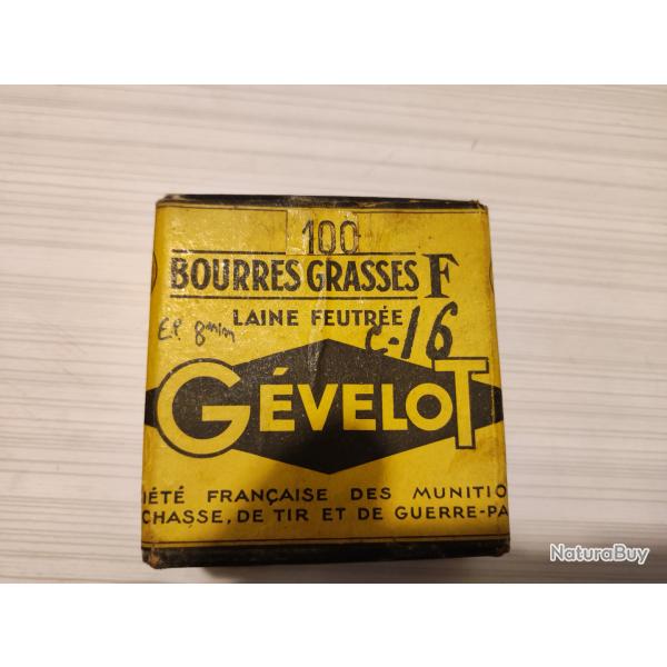 Boite de 64 Bourres Grasses F, Cal 16