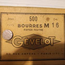 Boite de 209 Bourres M, Cal 16
