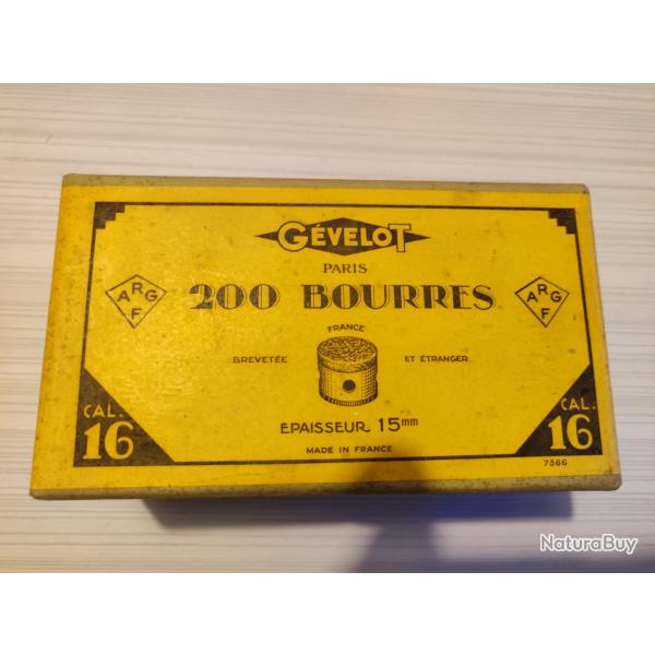 Boite de 196 Bourres, Cal 16