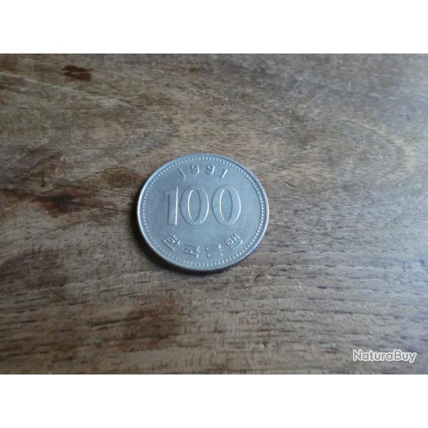 monnaie cor�e 100 won  1991