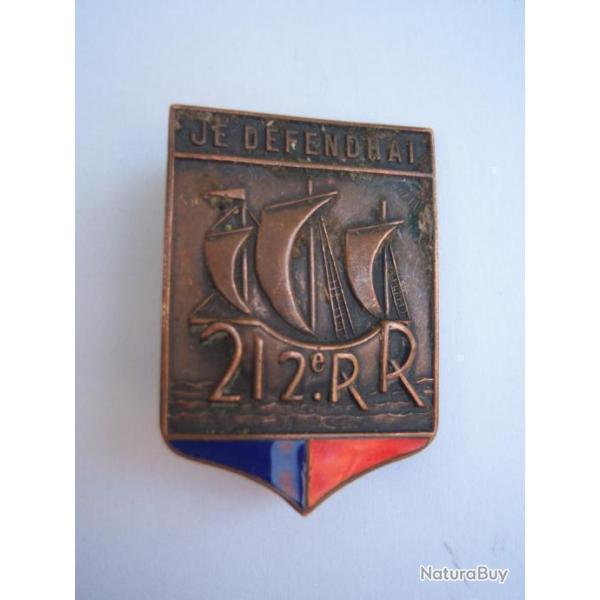 212� R�giment R�gional JE DEFENDRAI  cuivr� : 1939 / 1940    2 GM