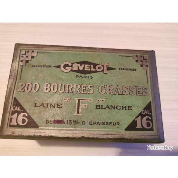 Boite de 50 Bourres Grasses, Cal 16