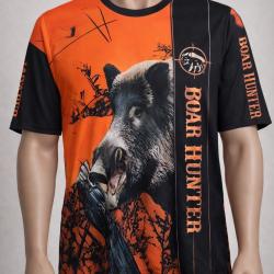 T-shirt manche courte sanglier orange