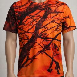 T-shirt manche courte orange
