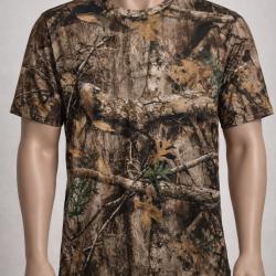 T-shirt manche courte camouflage vert