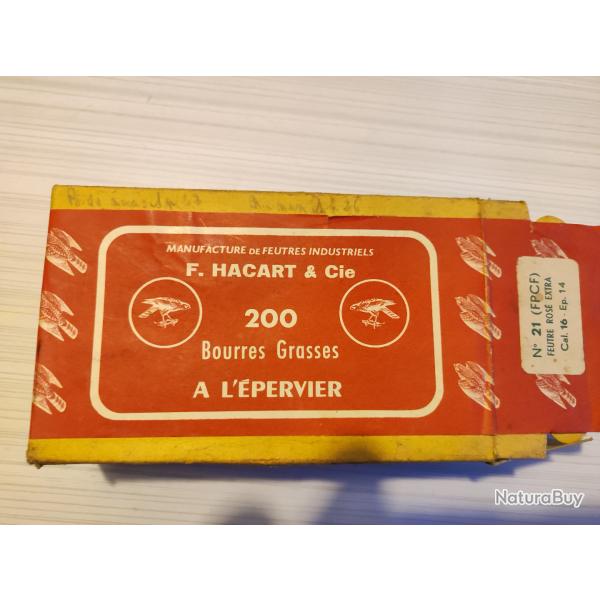 Boite de 59 Bourres Grasses, Cal 16