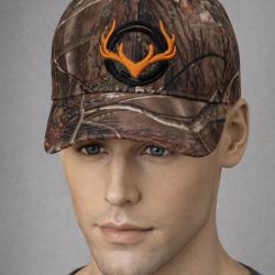 Casquette camouflage marron