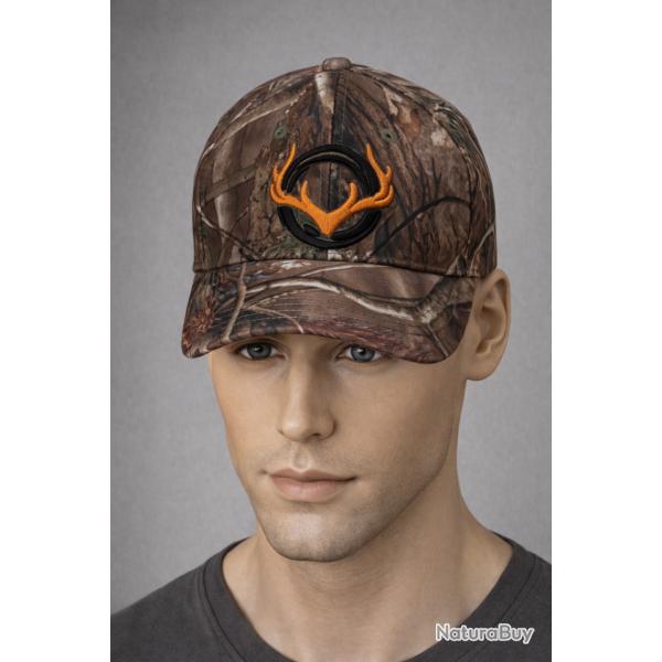 Casquette camouflage marron