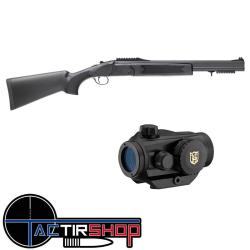 Pack Traqueur fusil superpos&eacute; Integra Slug synthetique cal12 51cm avec Point Rouge Nikko Stirling Fl