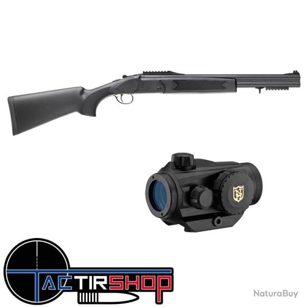 Pack Traqueur fusil superpos� Integra Slug synthetique cal12 51cm avec Point Rouge Nikko Stirling Fl