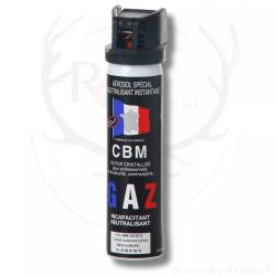 Bombe gaz d&eacute;fense CS capot clapet 75ML CBM