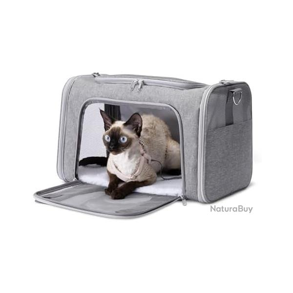 Sac de Transport Souple pour Chien et Chat avec bandouli�re r�glable, approuv� par Les compagnies