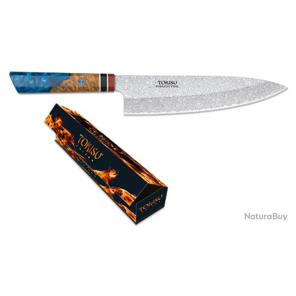 Couteau cuisine gyuto damas lame de 21.50 cm � TOKISU �