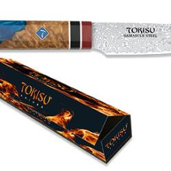 Couteau cuisine petty damas lame de 11.00 cm &laquo; TOKISU &raquo;